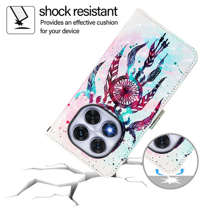 Redmi 14 Pro+ 5G Leather Flip Phone Case with 3D Painted Design, Card Holder, Wallet & Stand Function - Durable Protection & Easy Access