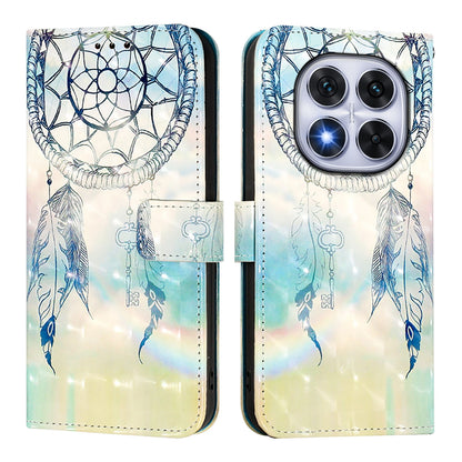 Redmi 14 Pro+ 5G Leather Flip Phone Case with 3D Painted Design, Card Holder, Wallet & Stand Function - Durable Protection & Easy Access