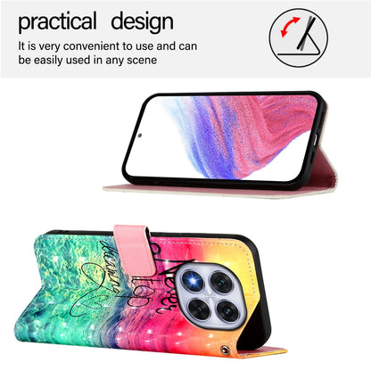 Redmi Note 14 Pro 5G Leather Flip Phone Case with 3D Painted Design, Card Holder, Wallet & Stand Function - Durable Protection & Easy Access