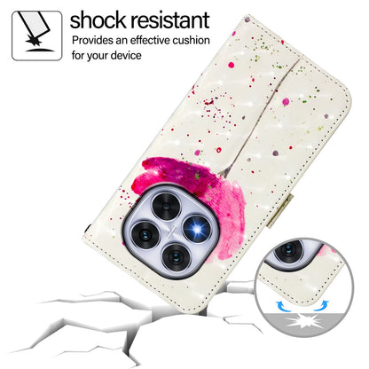 Redmi Note 14 Pro 5G Leather Flip Phone Case with 3D Painted Design, Card Holder, Wallet & Stand Function - Durable Protection & Easy Access