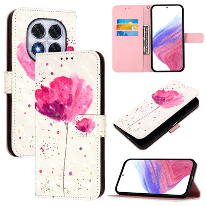 Redmi 14 Pro+ 5G Leather Flip Phone Case with 3D Painted Design, Card Holder, Wallet & Stand Function - Durable Protection & Easy Access