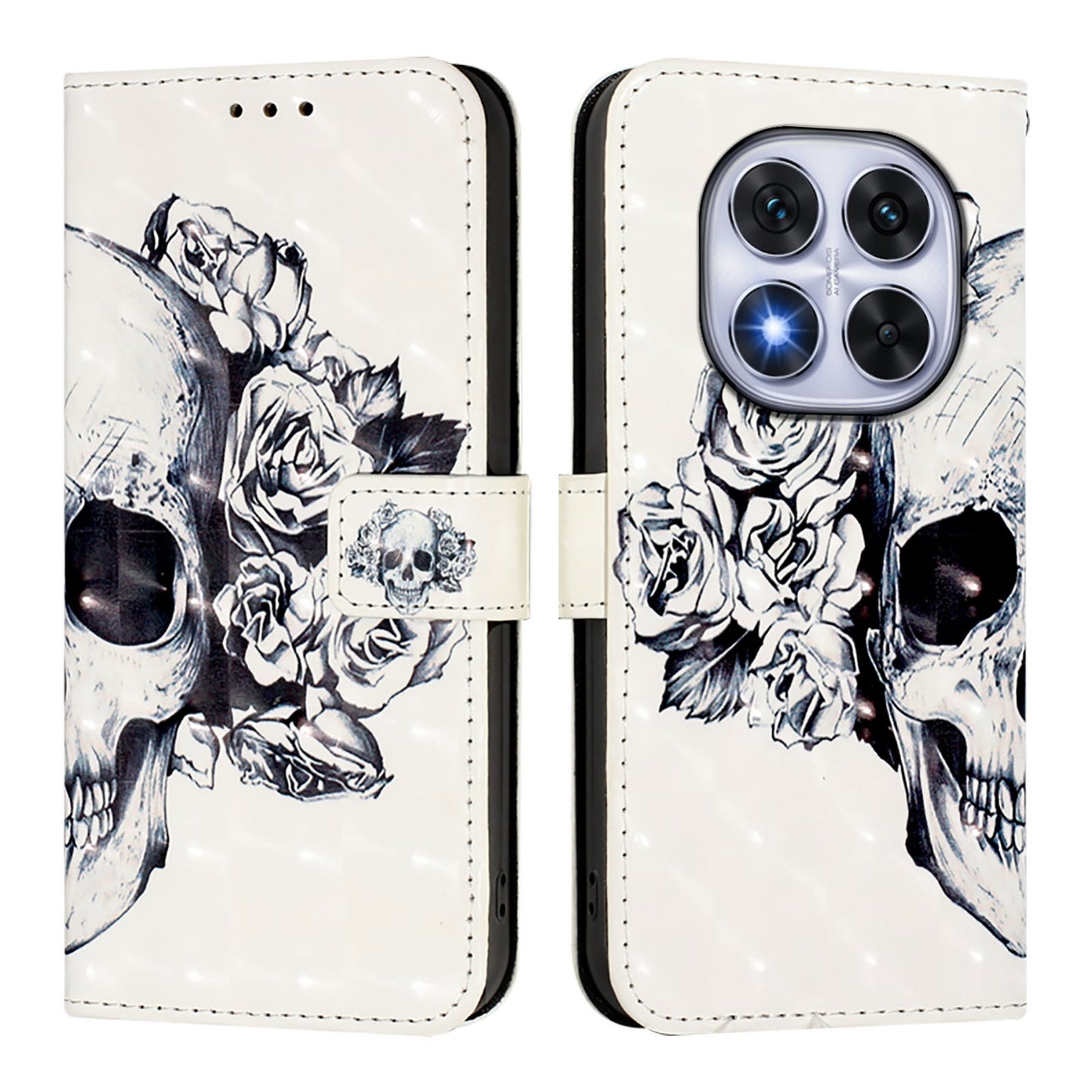 Redmi Note 14 Pro 5G Leather Flip Phone Case with 3D Painted Design, Card Holder, Wallet & Stand Function - Durable Protection & Easy Access