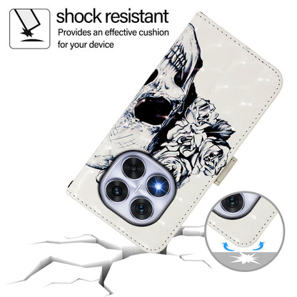 Redmi Note 14 Pro 5G Leather Flip Phone Case with 3D Painted Design, Card Holder, Wallet & Stand Function - Durable Protection & Easy Access