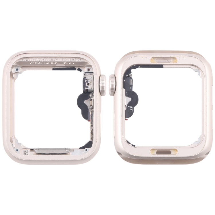 Apple Watch SE 2022 40mm LTE Aluminium Alloy Middle Frame Bezel with Crown Spin Axis Flex Cable (Starlight)