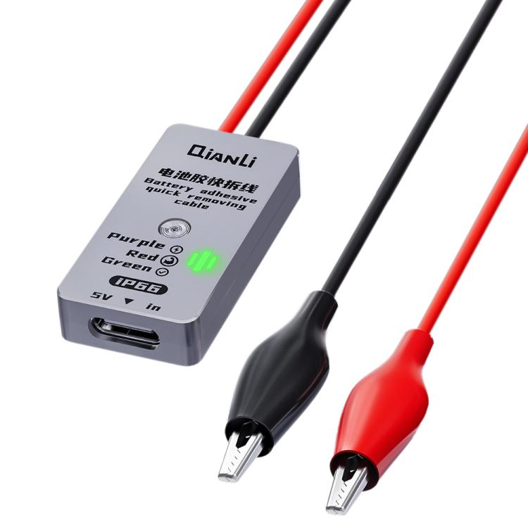 Qianli iP66 Quick Removal Battery Adhesive Cable for iPhone - LED Indicator & Current Protection