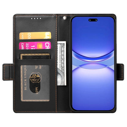 Huawei Nova 13 Pro Magnetic Leather Wallet Case with Card Slots, Stand Function & Full Protection