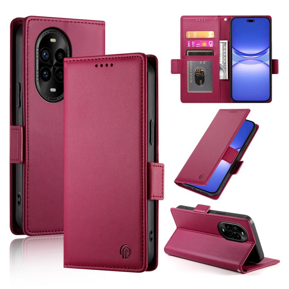 Huawei Nova 13 Pro Magnetic Leather Wallet Case with Card Slots, Stand Function & Full Protection