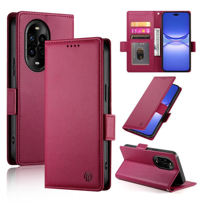 Huawei Nova 13 Pro Magnetic Leather Wallet Case with Card Slots, Stand Function & Full Protection