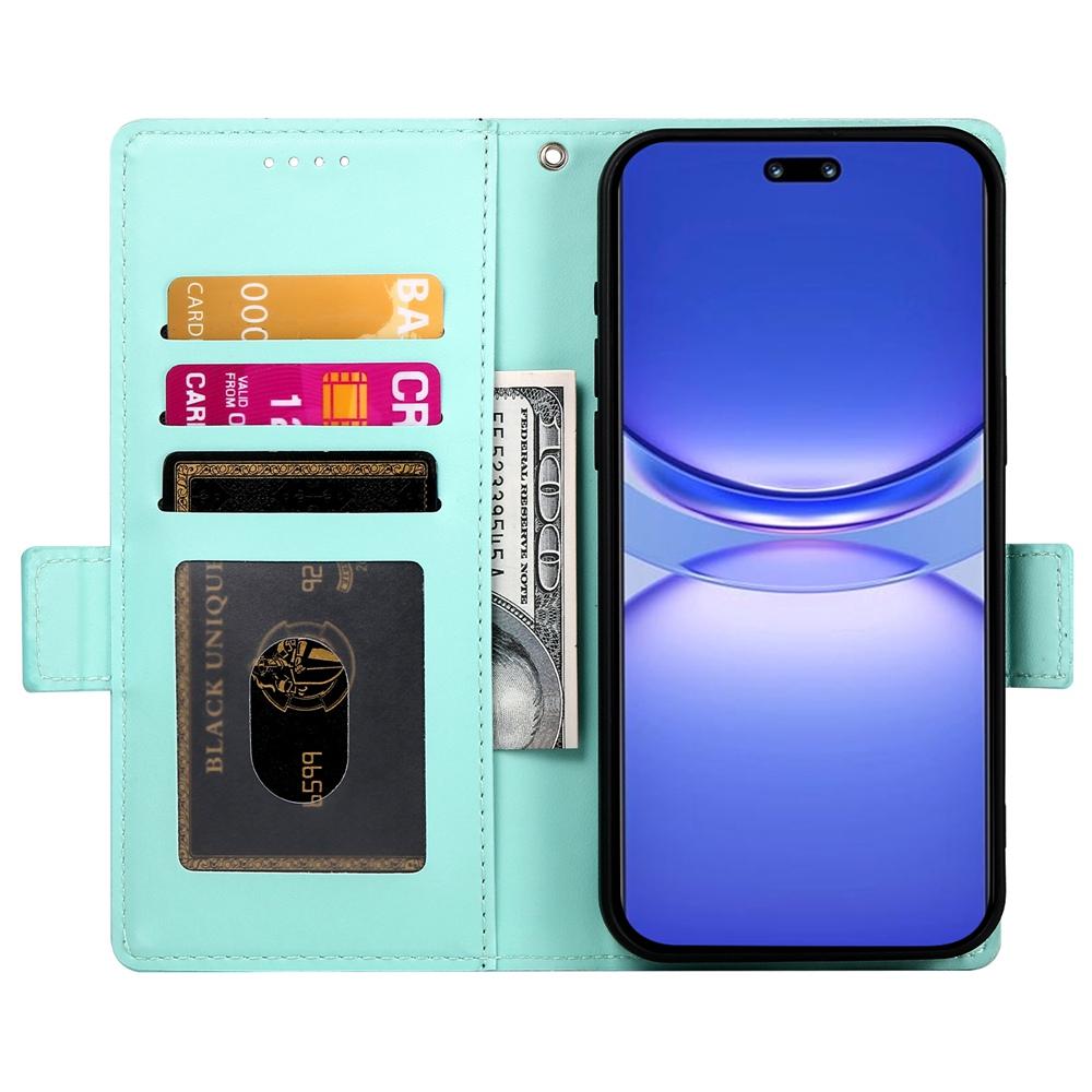 Huawei Nova 13 Pro Magnetic Leather Wallet Case with Card Slots, Stand Function & Full Protection
