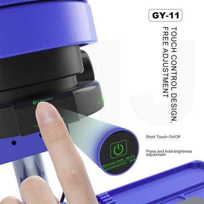 Mijing GY-11 Microscope Touch Ring Light Source - Dustproof, Smoke-proof, Ultra-thin Design with Adjustable LED