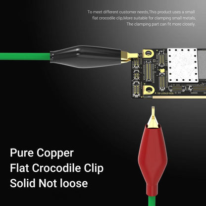 2uul PW02 Mobile Phone Repair Power Cable with 3 Type-C Connectors, Durable 1m Length, Compatible with iOS/Android