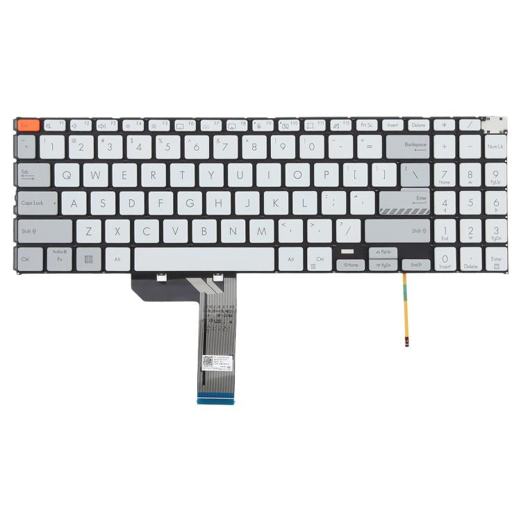 Backlit US Version Keyboard for Asus Vivobook Pro 15X OLED K6501/M6501 (White) - Perfect Replacement Part
