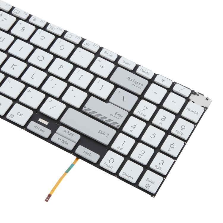 Backlit US Version Keyboard for Asus Vivobook Pro 15X OLED K6501/M6501 (White) - Perfect Replacement Part