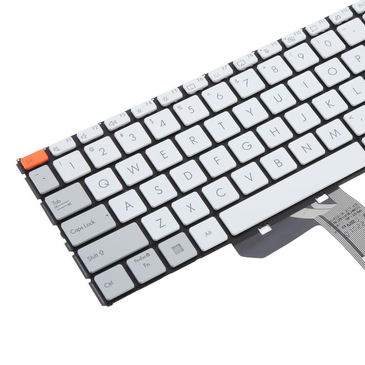 Backlit US Version Keyboard for Asus Vivobook Pro 15X OLED K6501/M6501 (White) - Perfect Replacement Part