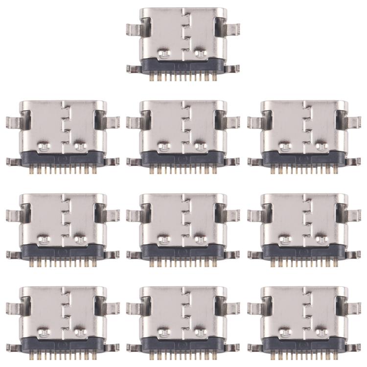 10-Pack of 12-Pin Charging Port Connectors (Middle Pin Position) - Replacement Parts for Devices