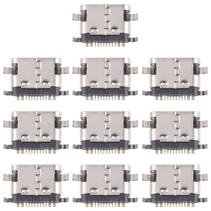 10-Pack of 12-Pin Charging Port Connectors (Middle Pin Position) - Replacement Parts for Devices