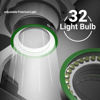2UUL MS97 Adjustable Polarized Light Source - Dust-Proof, Oil-Proof & Anti-Smoke Microscope Ring Light
