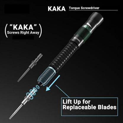 2UUL KAKA Tri-Point 0.6 Adjustable Torque Magnetic Screwdriver with Non-Slip Handle & High-Strength Tip