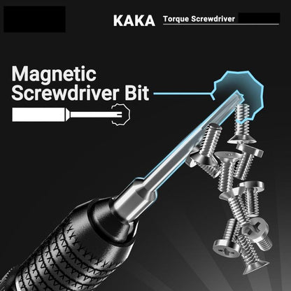 2UUL KAKA Tri-Point 0.6 Adjustable Torque Magnetic Screwdriver with Non-Slip Handle & High-Strength Tip