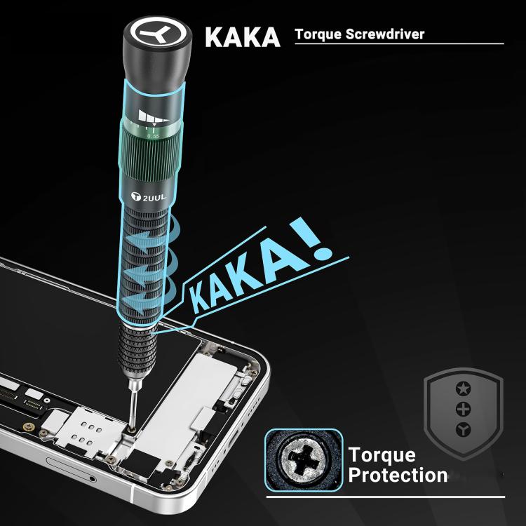 2UUL KAKA Tri-Point 0.6 Adjustable Torque Magnetic Screwdriver with Non-Slip Handle & High-Strength Tip
