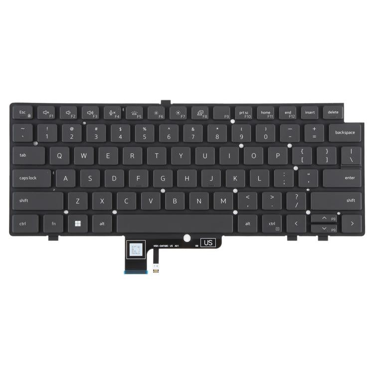 Backlit US Version Keyboard for Dell Latitude 7340, 7440, 7640 (Black) - Perfect Replacement Part