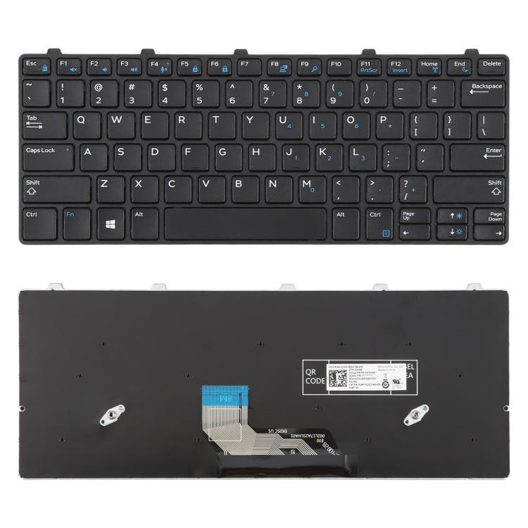 US Version Black Laptop Keyboard for Dell Latitude 3180, 3189, 3380 - Perfect Replacement Part