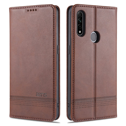 OPPO A31/A8 Leather Wallet Case with Card Holder & Magnetic Closure