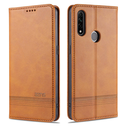 OPPO A31/A8 Leather Wallet Case with Card Holder & Magnetic Closure