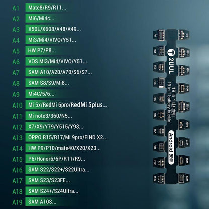 2uul PW06 19-in-1 Android Battery Testing Buckle for Quick Connection & Diagnosis