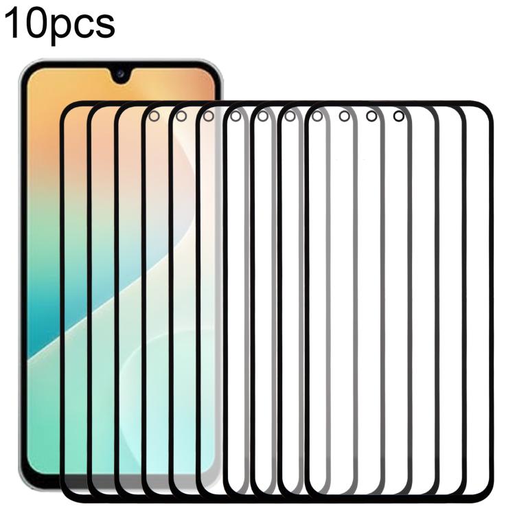 10pcs Front Screen Outer Glass Lens with OCA Adhesive for Samsung Galaxy M36 SM-M366B - Replacement Parts