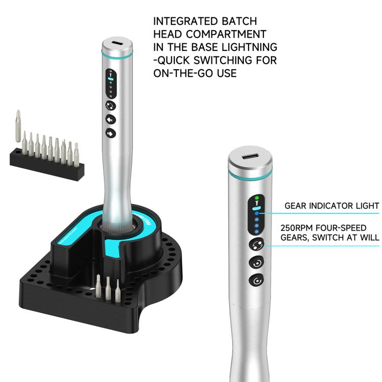RF4 RF-ED4S Multi-Function Electric Screwdriver Set with 42 S2 Steel Bits & Type-C Charging - Versatile Repair Tool