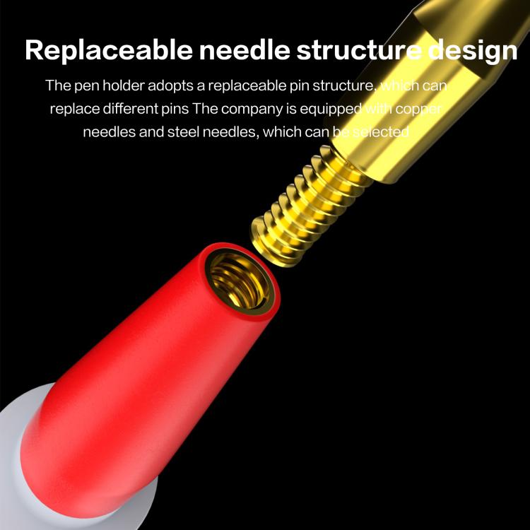 i2C Pure Copper Silicone Probe Detection Pen - Bend Plug Model, -20°C to 200°C, Durable & Accurate