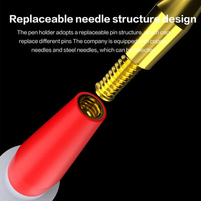 i2C Pure Copper Silicone Probe Detection Pen - Bend Plug Model, -20°C to 200°C, Durable & Accurate