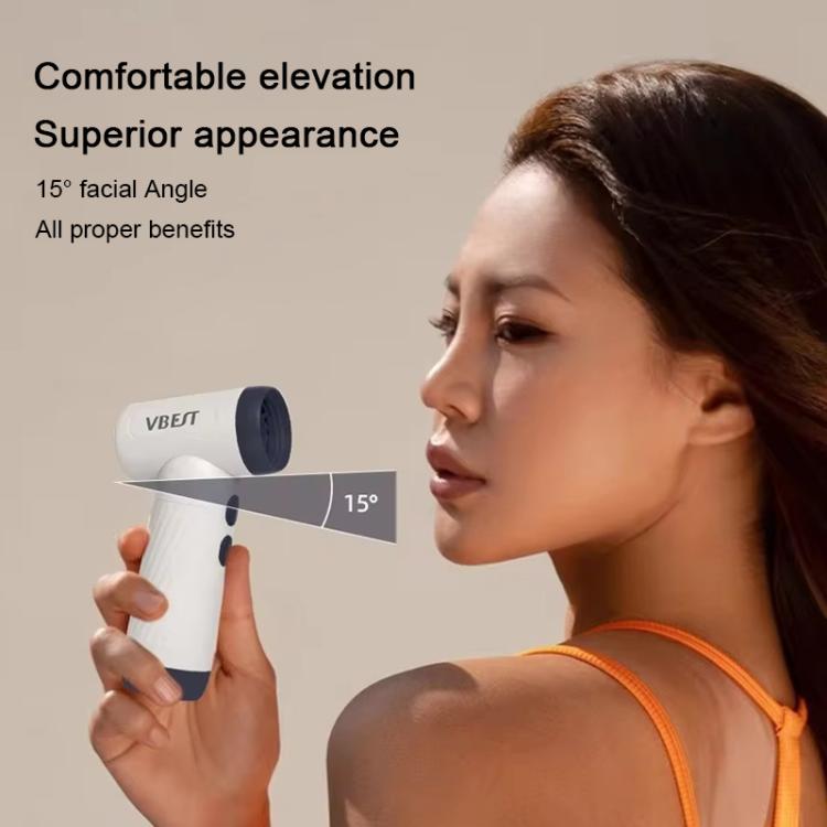 VBEST Mini Handheld Turbo Fan - High Power Cooling & Dusting with Replaceable Nozzle, LED UV Light