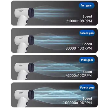 VBEST Mini Handheld Turbo Fan - High Power Cooling & Dusting with Replaceable Nozzle, LED UV Light