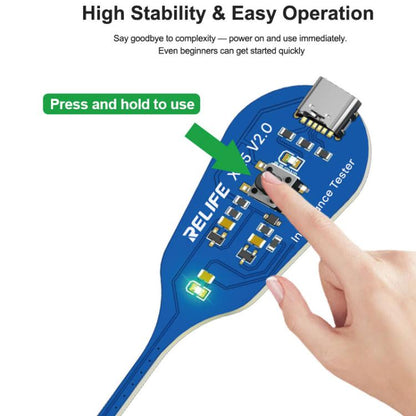 Relife XA5 Type-C High Precision Electromagnetic Induction Tester for Quick Inductor Testing and Fault Detection