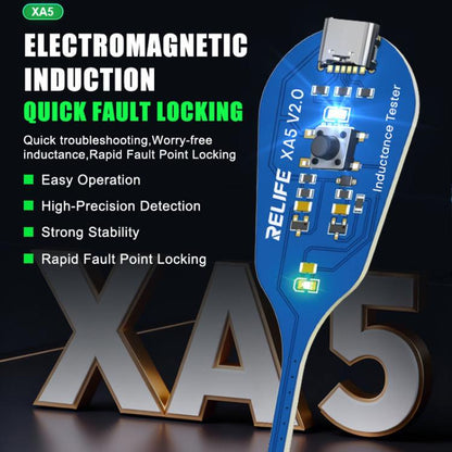 Relife XA5 Type-C High Precision Electromagnetic Induction Tester for Quick Inductor Testing and Fault Detection