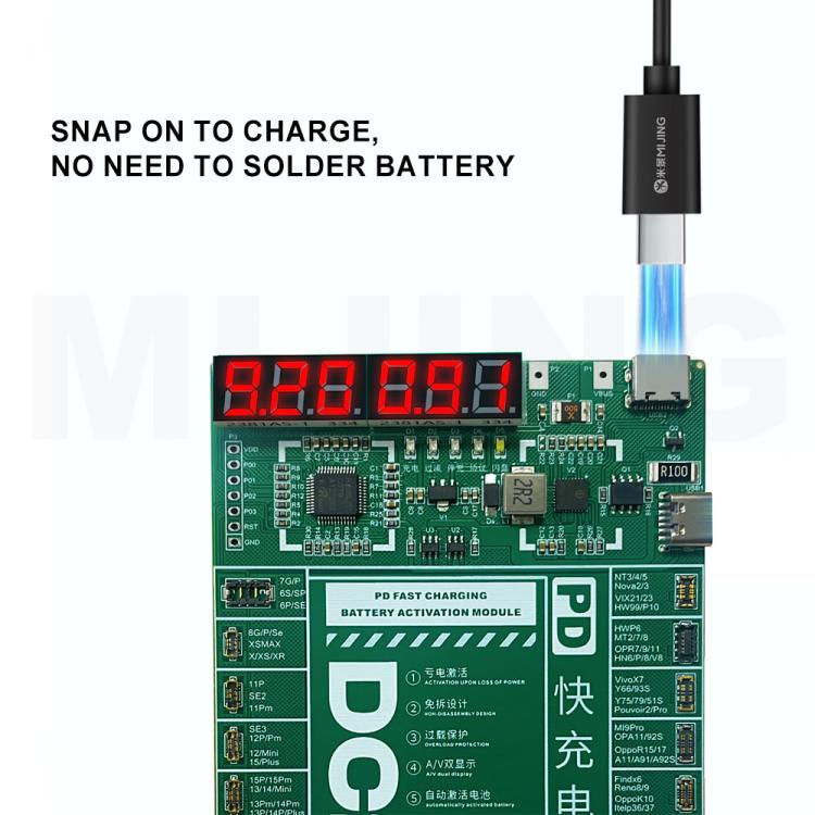 Mijing DC2026 PD Fast Charging Battery Activation Module for iPhone 6S-16 Pro Max & 95% Android Phones