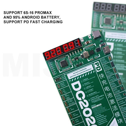 Mijing DC2026 PD Fast Charging Battery Activation Module for iPhone 6S-16 Pro Max & 95% Android Phones