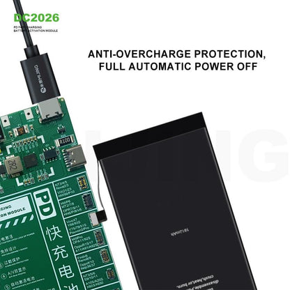 Mijing DC2026 PD Fast Charging Battery Activation Module for iPhone 6S-16 Pro Max & 95% Android Phones