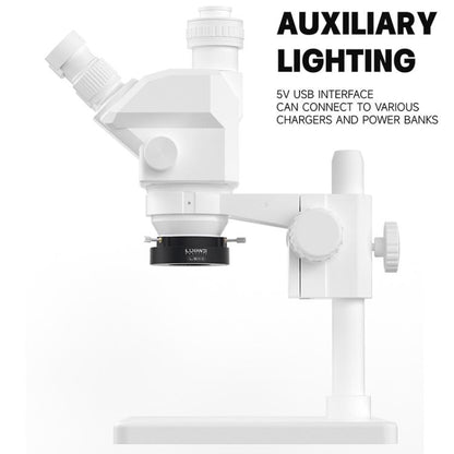 LUOWEI LS03 High Lumen 72 LED Microscope Ring Light, USB Powered, Adjustable Brightness, 38000 LUX