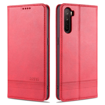 OPPO A91 Leather Wallet Case with Card Holder & Magnetic Closure