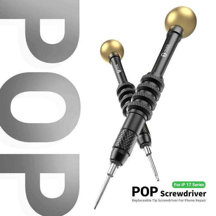 2UUL SD87 Pop Screwdriver for iPhone 17 Series - Replaceable Tip, Magnetic Bit, Ergonomic Handle