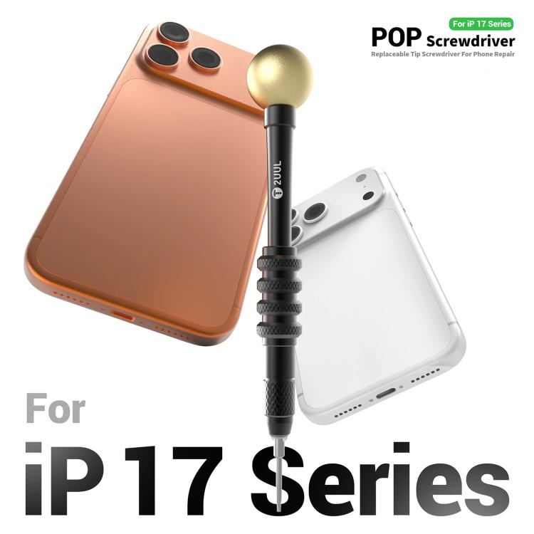 2UUL SD87 Pop Screwdriver for iPhone 17 Series - Replaceable Tip, Magnetic Bit, Ergonomic Handle