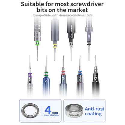 Qianli Multi-Coloured Magnetizer for 4mm Screwdriver Bits - Restores Magnetism & Identifies Bit Types