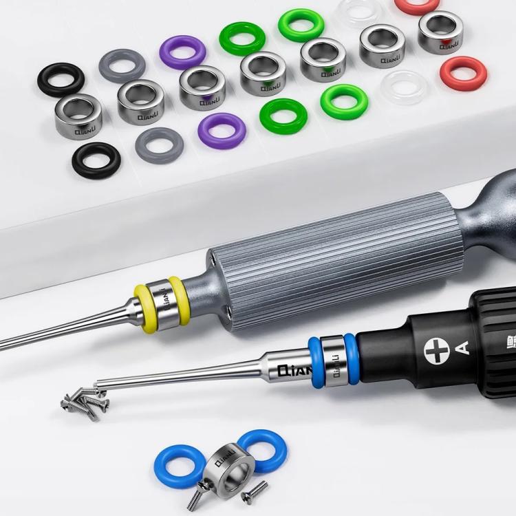 Qianli Multi-Coloured Magnetizer for 4mm Screwdriver Bits - Restores Magnetism & Identifies Bit Types