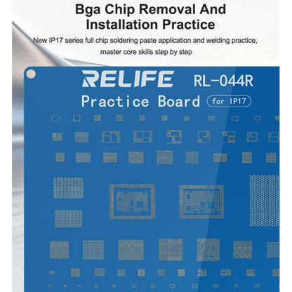 RELIFE RL-044R BGA Chip Connector Socket for iPhone 17 Series - CE Board Welding Test Practice Tool