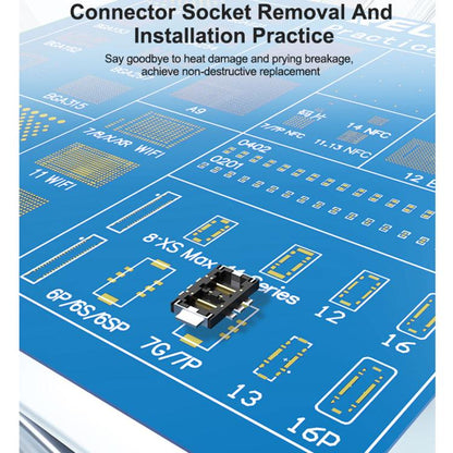 RELIFE RL-044R BGA Chip Connector Socket for iPhone 17 Series - CE Board Welding Test Practice Tool