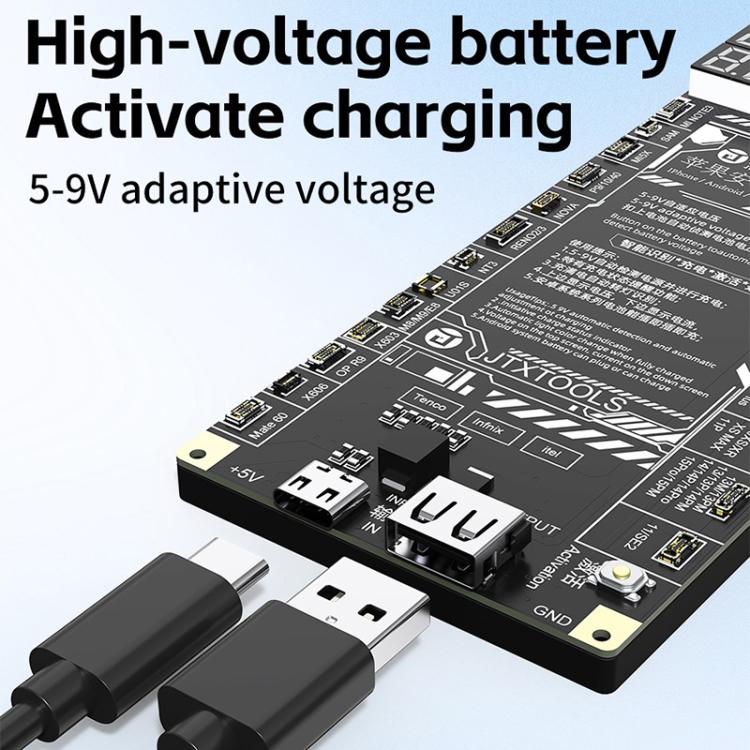 JTX B9 Battery Charging Activation Board (5-9V) for iPhone 6S-17 Pro Max & 400+ Android Models