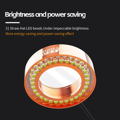 JTX S3 LED Microscope Light Source - 31Pcs High Brightness, Dustproof, USB Charging, Compatible with Monocular/Stereo Microscopes